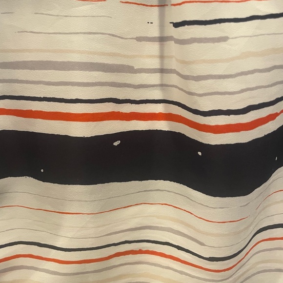 BCBGENERATION Galaxy Combo: Asymmetrical Hemline, Striped Wrap Dress - Picture 6 of 8